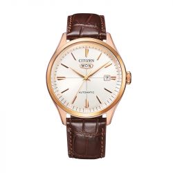 Montre Homme Automatique CITIZEN CRYSTAL SEVEN MECHANICAL Cuir Brun