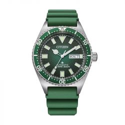 Montre homme automatique citizen challenger diver polyuréthane vert - automatiques - edora - 0