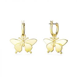 Boucles d'oreilles femme swarovski idyllia papillon plaqué ton or - boucles-d-oreilles-femme - edora - 2