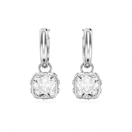 Boucles d’oreilles pendantes argent, or, perles & or blanc femme - pendantes - edora - 1