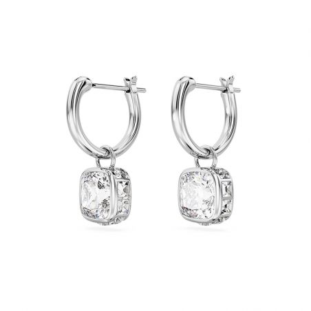 Boucles d’oreilles pendantes argent, or, perles & or blanc femme - pendantes - edora - 2