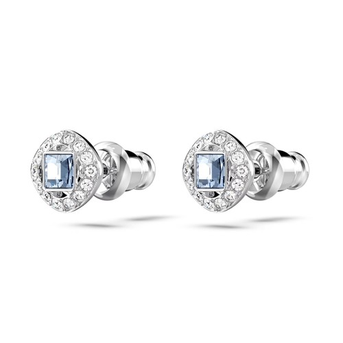 Boucles d'Oreilles Femme Clous SWAROVSKI ANGELIC CARRÉ Métal Rhodié Blanc