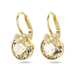 Boucles d’oreilles or, argent, fantaisie & diamant - matières (31) - dormeuses - edora - 2