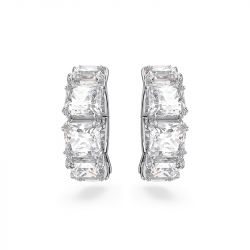 Boucles d'oreilles femme clip swarovski millenia métal rhodié blanc - boucles-d-oreilles-femme - edora - 1