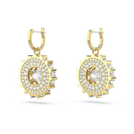 Boucles d'oreilles femme pendantes swarovski rota plaqué ton or – pendantes