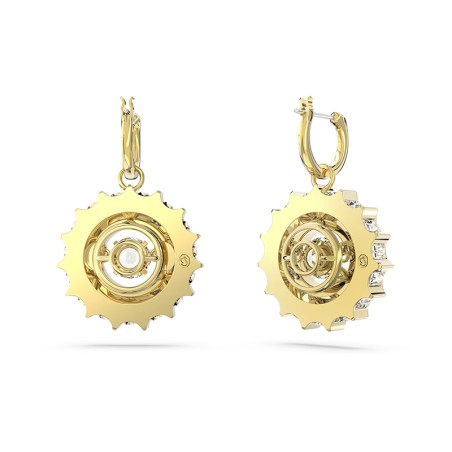 Boucles d'oreilles femme pendantes swarovski rota plaqué ton or – pendantes