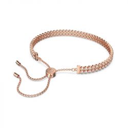 Bracelet femme swarovski subtle plaqué ton or rose - bracelets-femme - edora - 3