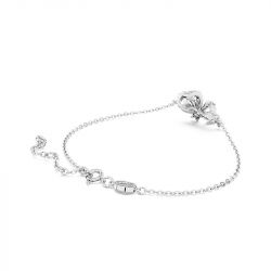 Bracelet femme swarovski volta métal rhodié blanc - bracelets-femme - edora - 3