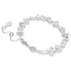 Bracelet femme swarovski mesmera métal rhodié blanc - bracelets-femme - edora - 3