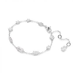 Bracelet femme swarovski mesmera métal rhodié blanc - bracelets-femme - edora - 1