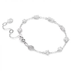Bracelet femme swarovski mesmera métal rhodié blanc - bracelets-femme - edora - 3