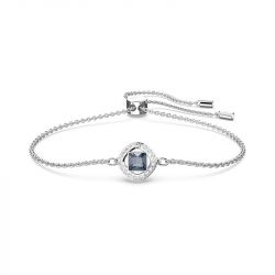 Bracelet femme swarovski angelic carrÉ métal rhodié blanc - bracelets-femme - edora - 0