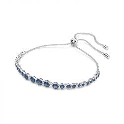 Bracelet femme swarovski emily métal rhodié blanc - bracelets-femme - edora - 1
