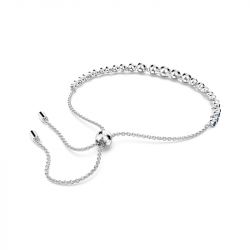 Bracelet femme swarovski emily métal rhodié blanc - bracelets-femme - edora - 3