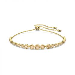 Bracelet femme swarovski emily plaqué ton or - bracelets-femme - edora - 0