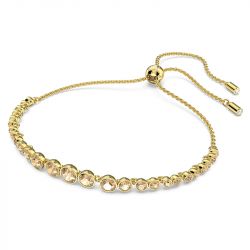 Bracelet femme swarovski emily plaqué ton or - bracelets-femme - edora - 1