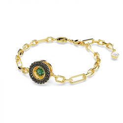 Bracelet or & argent, bracelet plaqué or, bracelet cuir & tissu (24) - bracelets-femme - edora - 2