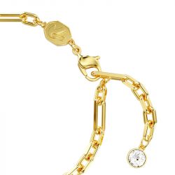 Bracelet femme swarovski sparkling dance plaqué ton or - bracelets-femme - edora - 2