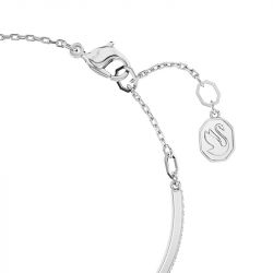 Bracelet femme jonc swarovski luna métal rhodié blanc - joncs - edora - 2