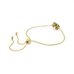 Bracelet femme swarovski idyllia trefle plaqué ton or - bracelets-femme - edora - 3
