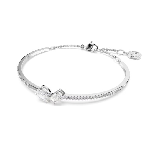 Bracelet Femme Jonc SWAROVSKI MESMERA BLANC Métal Rhodié Blanc