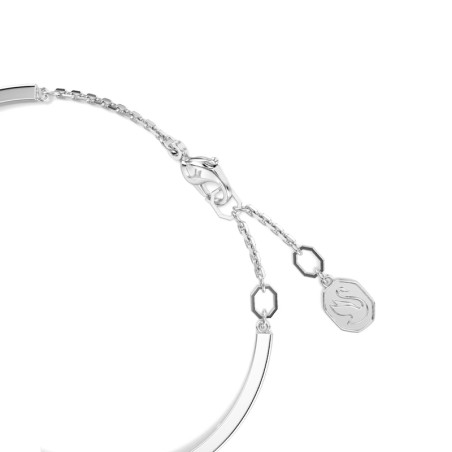 Bracelet femme jonc swarovski mesmera blanc métal rhodié blanc – joncs