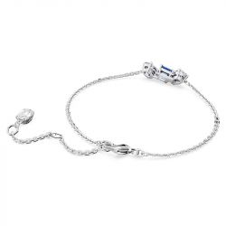 Bracelet femme swarovski mesmera bleu métal rhodié blanc - bracelets-femme - edora - 3