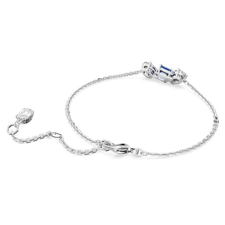 Bracelet femme swarovski mesmera bleu métal rhodié blanc – bracelets femme