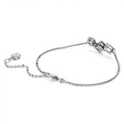 Bracelet femme swarovski mesmera vert métal rhodié blanc - bracelets-femme - edora - 3