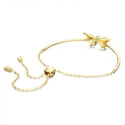 Bracelet femme swarovski idyllia papillon plaqué ton or - bracelets-femme - edora - 3