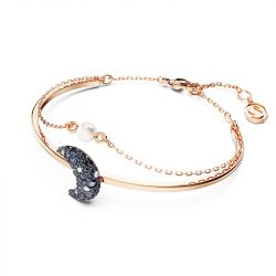 Bracelet or & argent, bracelet plaqué or, bracelet cuir & tissu (19) - joncs - edora - 2