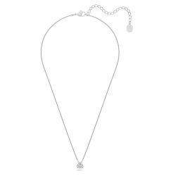 Collier femme swarovski millenia métal rhodié blanc - colliers-femme - edora - 1