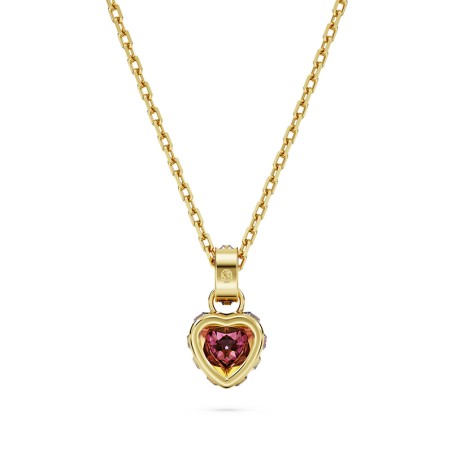 Collier femme swarovski stilla rouge plaqué ton or – colliers femme