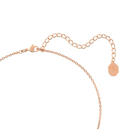 Collier femme swarovski bella v coupe ronde rose plaqué ton or rose – colliers femme