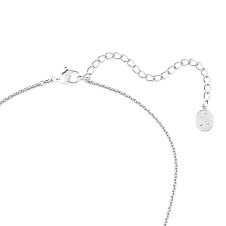 Collier femme swarovski angelic carré métal rhodié blanc – colliers femme