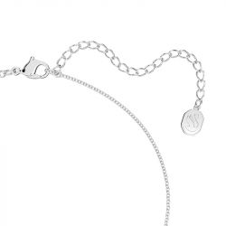 Collier femme swarovski lilia papillon bleu métal rhodié blanc - colliers-femme - edora - 2