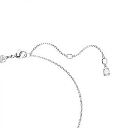 Collier femme swarovski mesmera rose métal rhodié blanc - colliers-femme - edora - 2