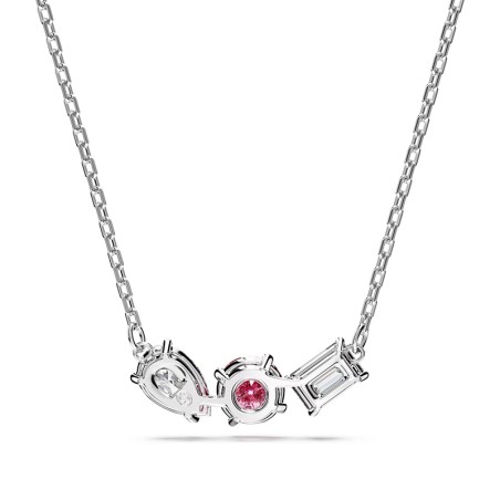 Collier femme swarovski mesmera rose métal rhodié blanc – colliers femme