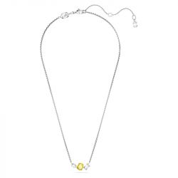Collier femme swarovski mesmera jaune métal rhodié blanc - colliers-femme - edora - 1