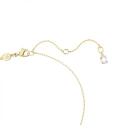 Collier femme swarovski dextera boucle entrelacee plaqué ton or - colliers-femme - edora - 2