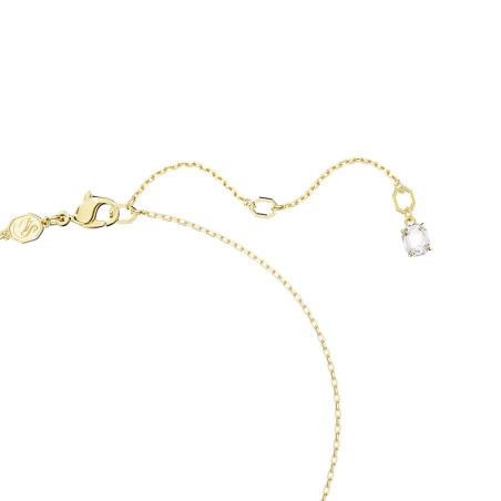 Collier femme swarovski dextera boucle entrelacee plaqué ton or – colliers femme