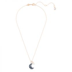 Collier femme swarovski luna plaqué ton or rose
 - colliers-femme - edora - 1