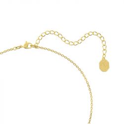 Collier femme swarovski bella v coupe ronde jaune plaqué ton or - colliers-femme - edora - 2