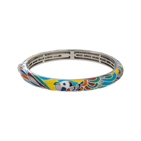 Bracelet or & argent, bracelet plaqué or, bracelet cuir & tissu - joncs - edora - 1