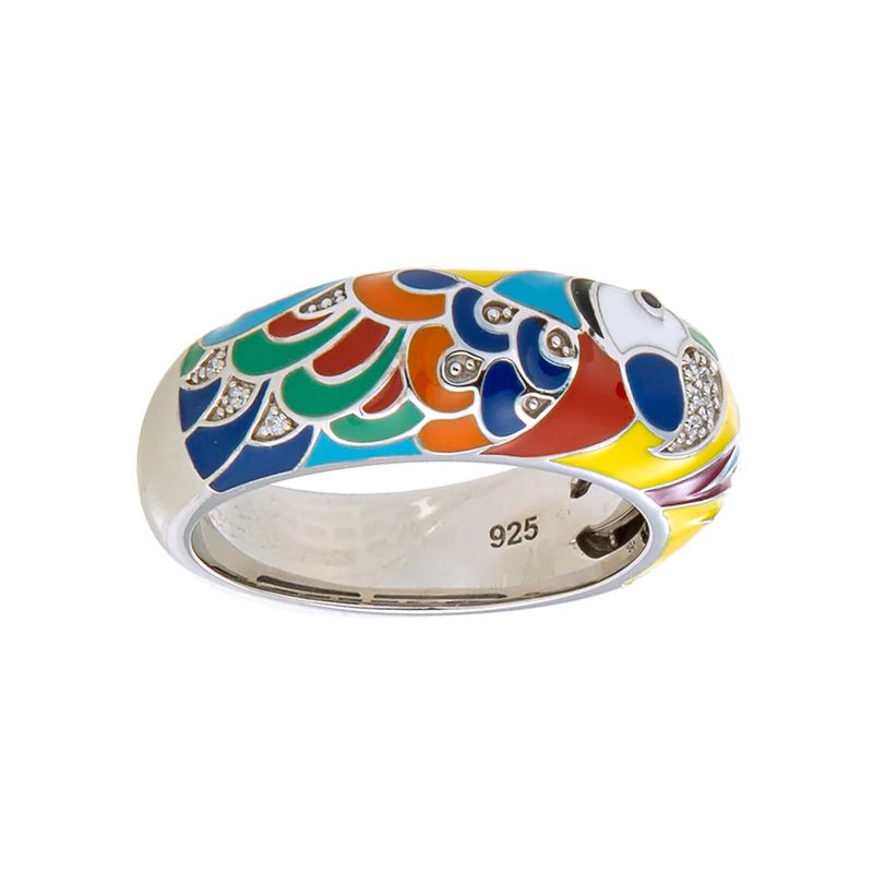 Bague femme una storia lovebird argent 925/1000 bg121212 - plus-de-bagues-femmes - edora