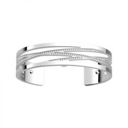 Manchette femme 14mm m les georgettes liens laiton argenté - manchettes - edora - 0