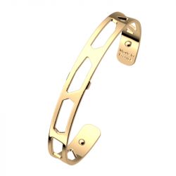 Bracelet or & argent, bracelet plaqué or, bracelet cuir & tissu (19) - manchettes - edora - 2