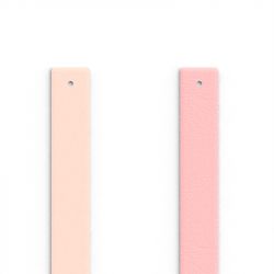 Cuir Manchette 14mm LES GEORGETTES Jasmin et Rose Métal