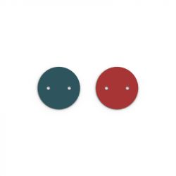 Cuir Colliers 25mm LES GEORGETTES Bleu Pétrole et Framboise