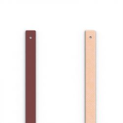 Cuir Manchette 8mm LES GEORGETTES Raisin et Rose Irisé